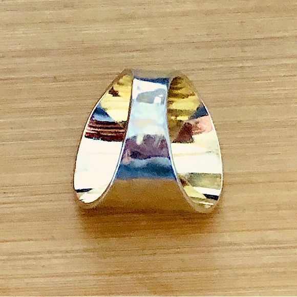 $62 Seta Co Estate Ring Sterling & Gold Overlay Size 7 Seta Co STERLING - Picture 4 of 6